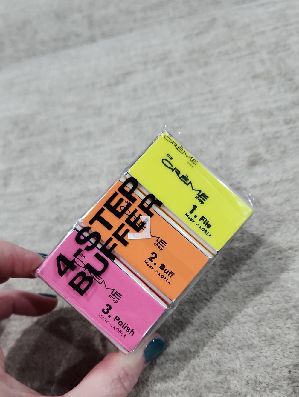 NWT The Creme Shop 4 Step Nail Buffers